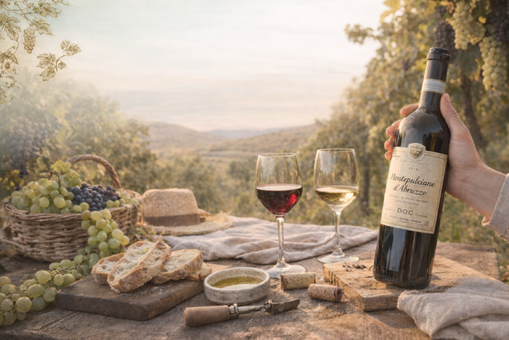 italiaanse wijngaard docg stock